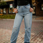 Sarah 90's Wide Leg Straight Jeans Jeans kancan 