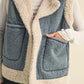 Sherpa Denim Vest vest miou muse 