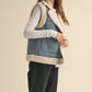 Sherpa Denim Vest vest miou muse 