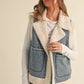 Sherpa Denim Vest vest miou muse 