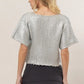 Silver Lining Short Sleeve Sweater Sweater Hyfve 