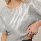 Silver Lining Short Sleeve Sweater Sweater Hyfve 