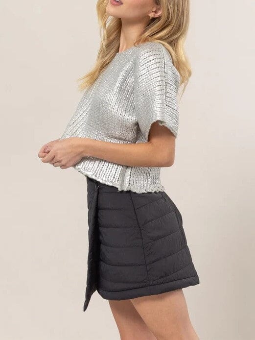 Silver Lining Short Sleeve Sweater Sweater Hyfve 