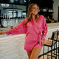 Sophie Hot Pink Romper romper nash grey 