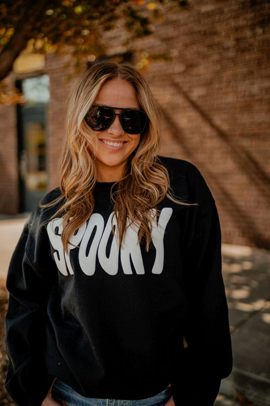 Spooky Puff Graphic Sweatshirt Fray Clothing 