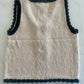 Stella Scalloped Vest Top blu pepper 
