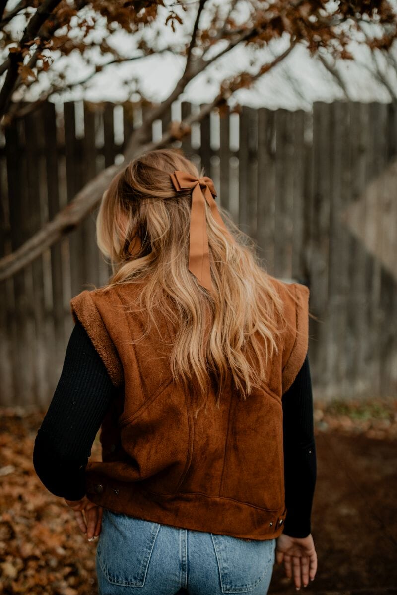 Suede & Faux Fur Vest vest &merci 