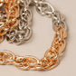 Two Tone Chain Necklace necklace Fashion City 