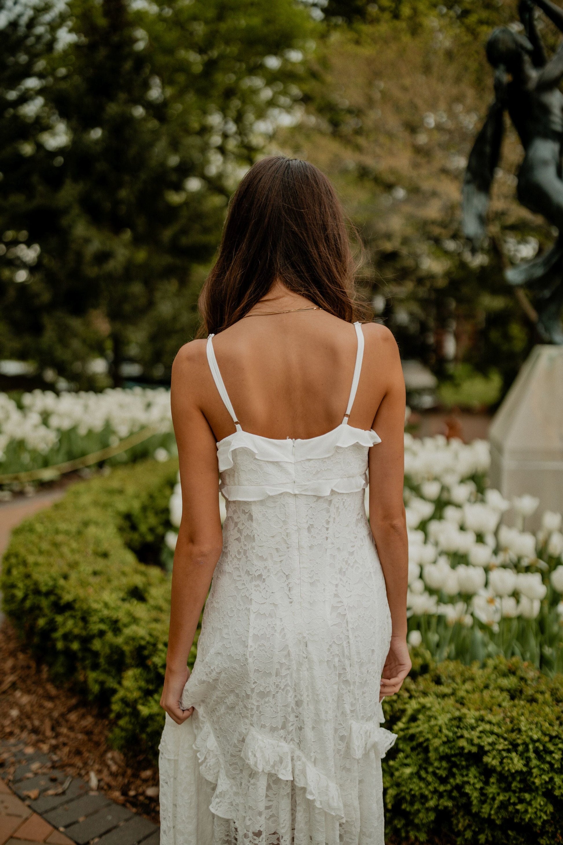 Vintage Lace Maxi Dress Dresses in loom 